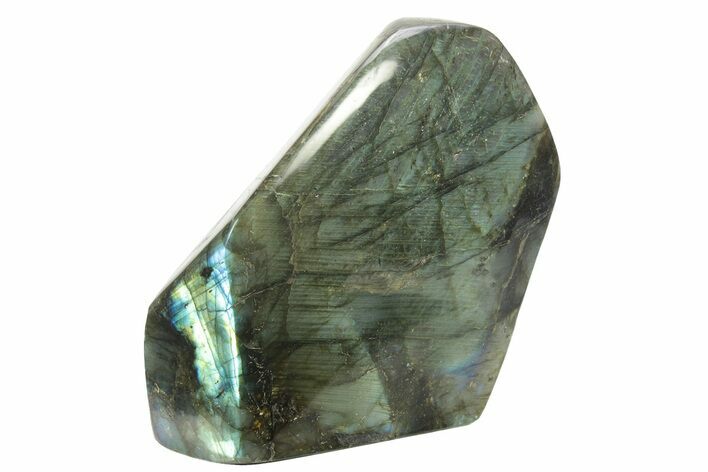 Flashy, Free-Standing Polished Labradorite - Madagascar #234378